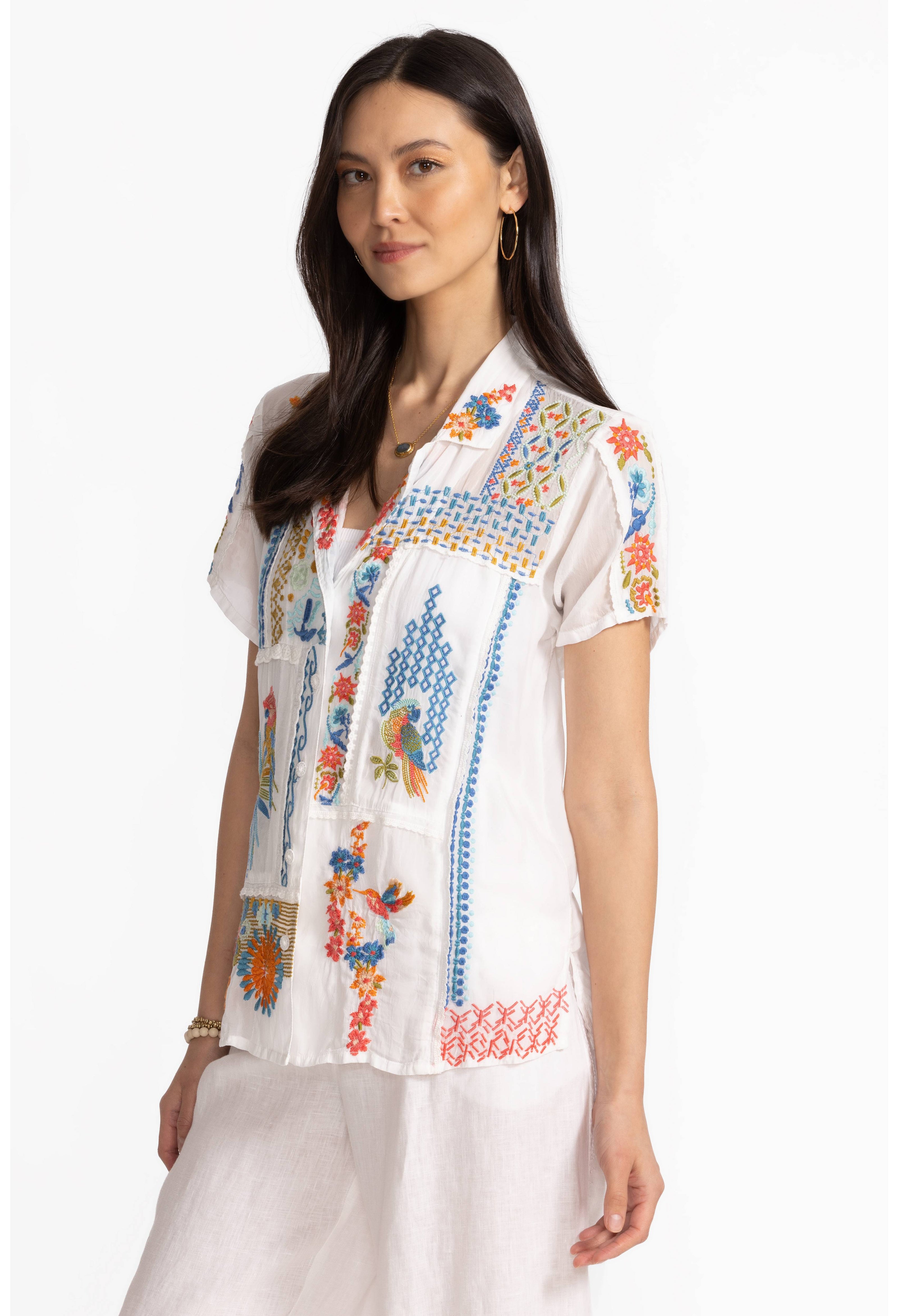 Johnny Was PETRA SHIRT front/side