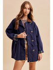 Linda Metal Clasp Barn Jacket