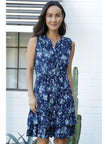Printed Tank Dress with Ruffles