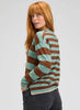 Womens Wide Stripe Sweater