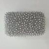 Silver Beaded Box Clutch Bag