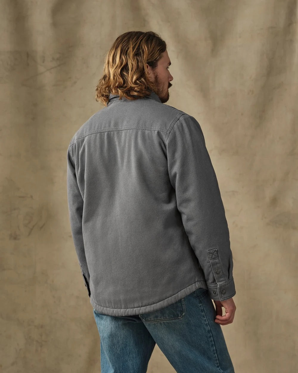 Filson Fleece Lined Jac-Shirt, rockslide gray-back