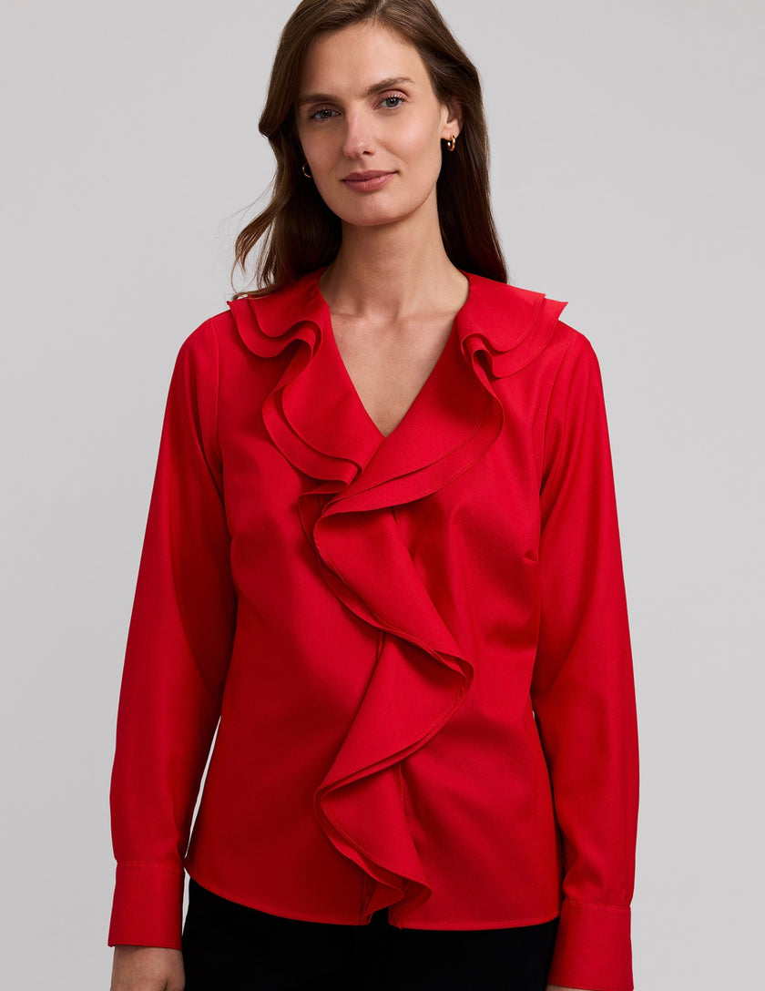 Shantel Ruffle LS Shirt