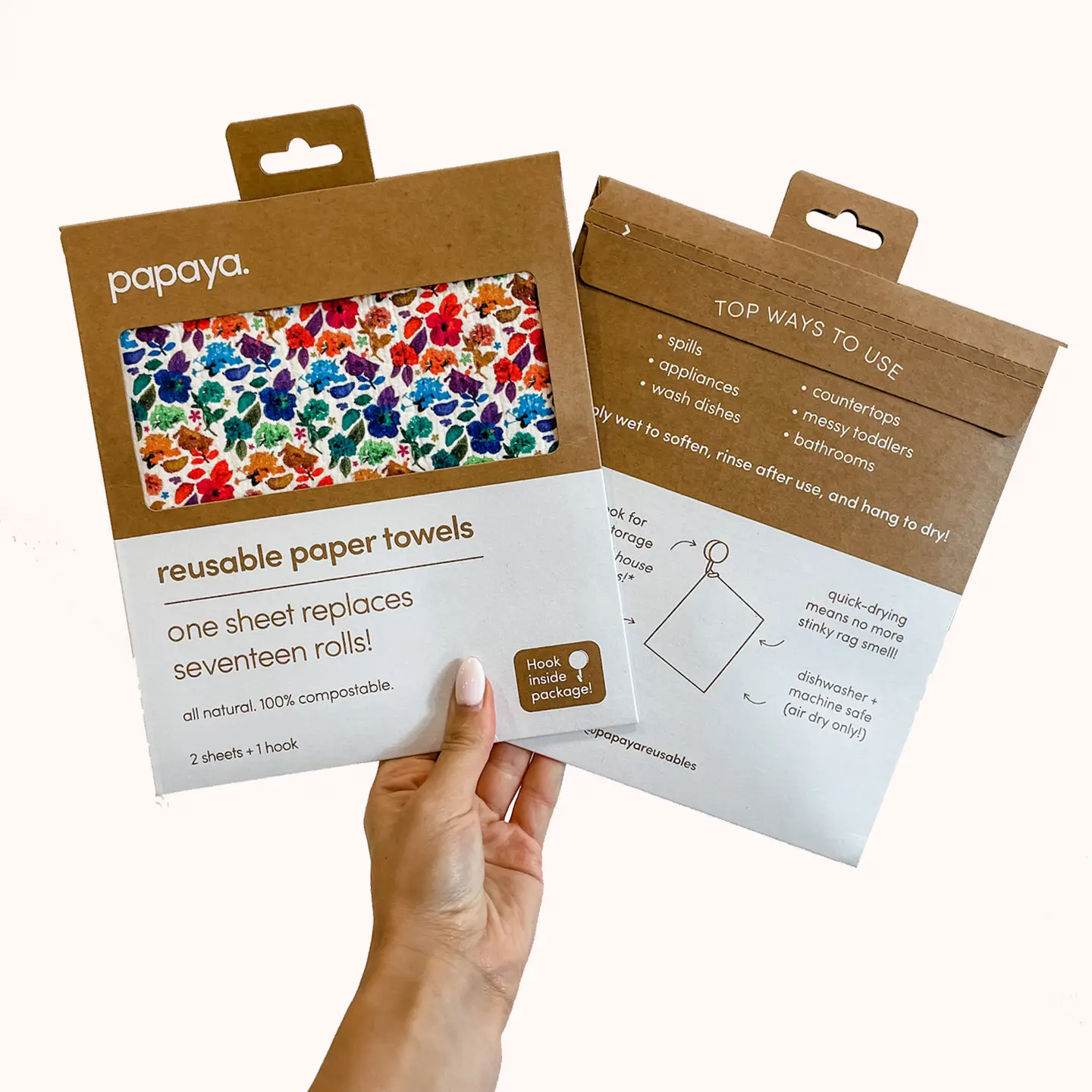 Papaya Reusable Paper Towel packaging