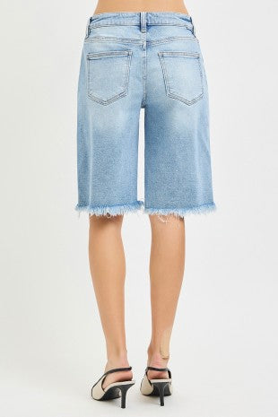Tummy Control Slouchy Bermuda Shorts