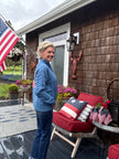 1/2 Zip 1776 Flag Sweater
