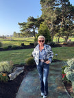 Fun Pattern Zip Cardigan