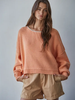 The April Knit Sweater, coral-front