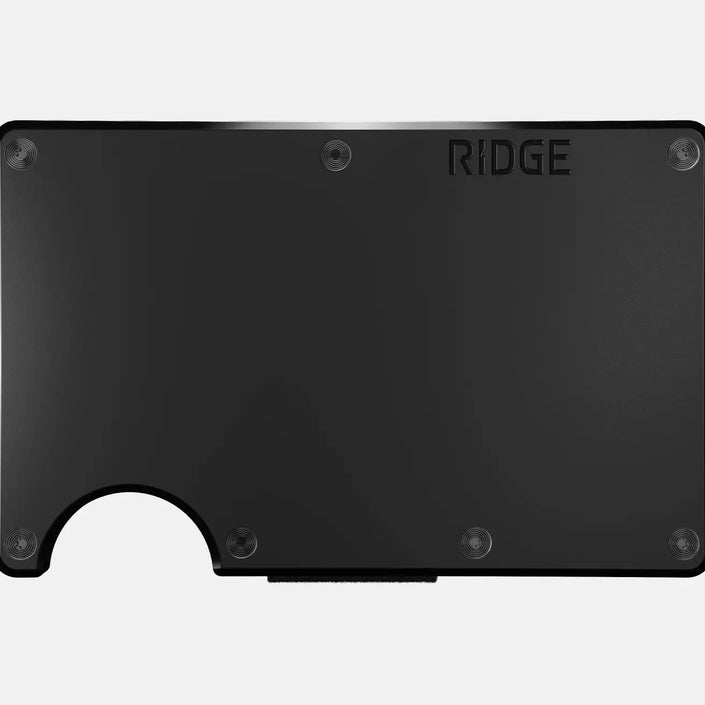 Ridge Wallet | Royal Black-Cash Strap