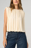 Slvlss Draped Knit Top W/ Shoulder Pad