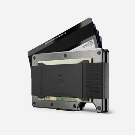 Ridge Wallet | Stone Washed Titanium - Cash Strap
