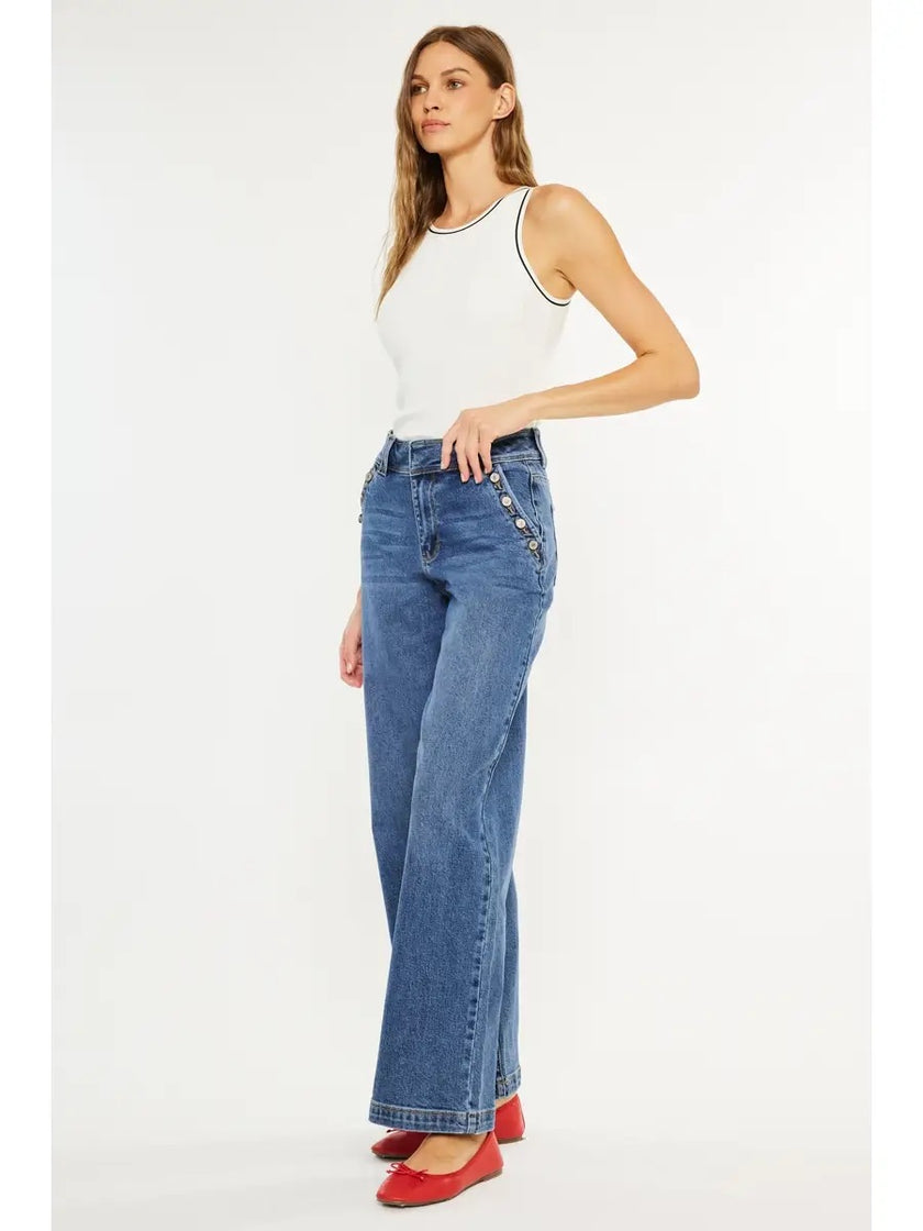 ULTRA HIGH RISE WIDE LEG front/side