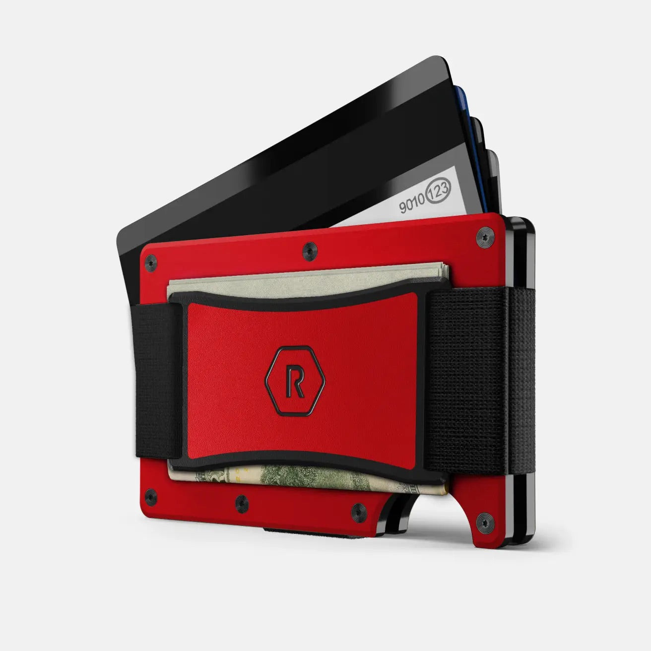 Ridge Wallet for MagSafe | Rodeo Red-Cash Strap