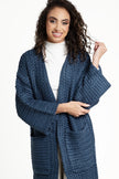 Null Cable Knit Design Oversized Kimono