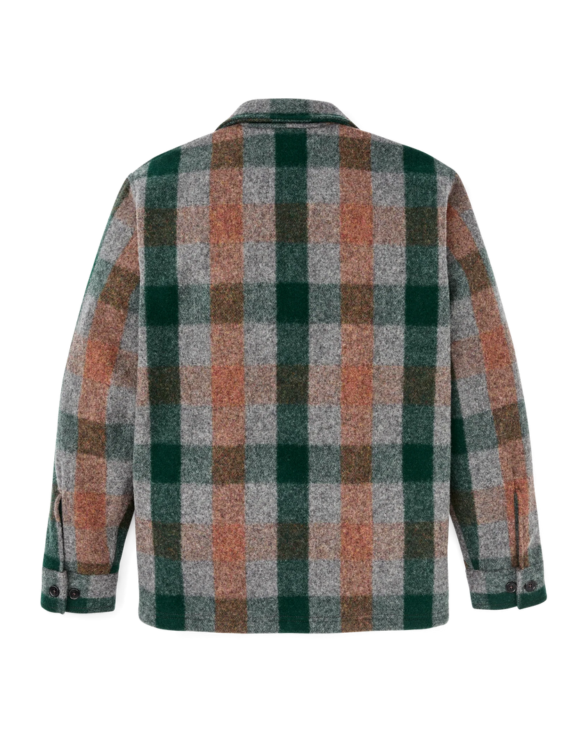 mackinaw wool jac-shirt green multicolored plaid