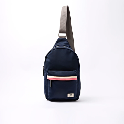 Willesden B (Recycled Nylon) Large Sustainable Scooter Bag | Midnight Stripe