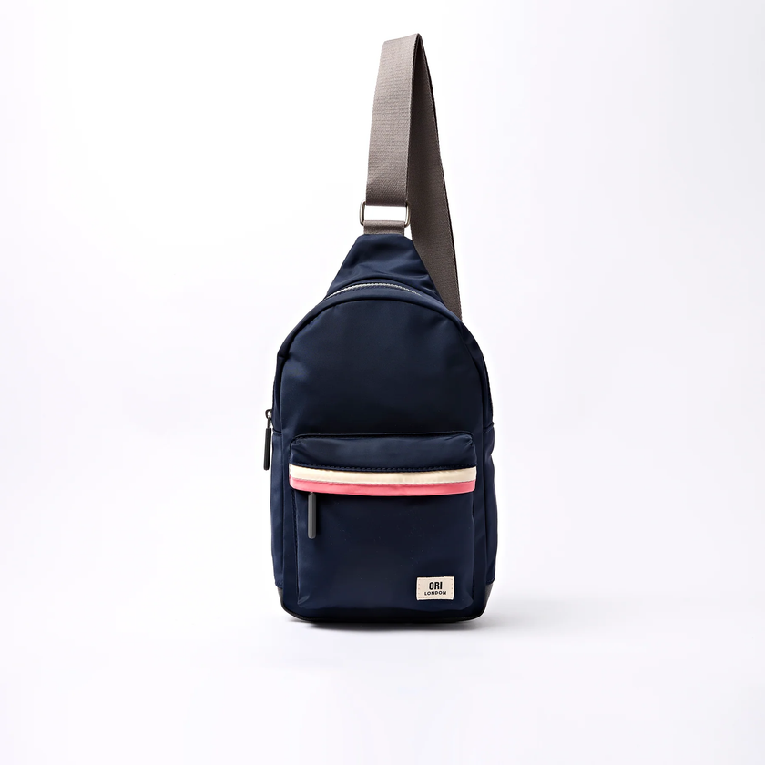 Willesden B (Recycled Nylon) Large Sustainable Scooter Bag | Midnight Stripe