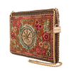 Time Traveler Rose Vent Gold and Pink Beaded Mini Crossbody