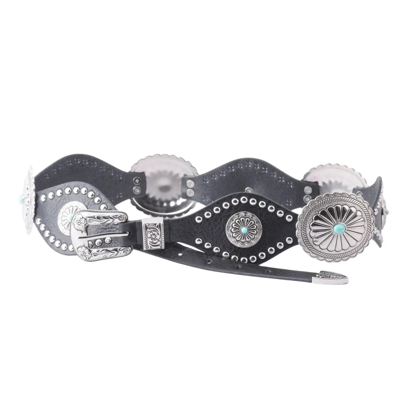 Silver Concho Western Buckle