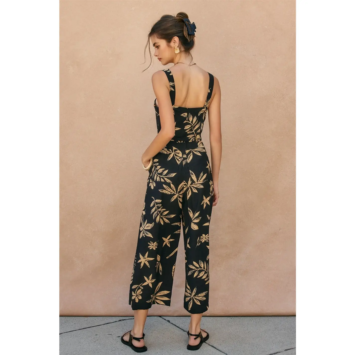 Coconut Kiss Square Neck Wide Leg Jumpsuit back