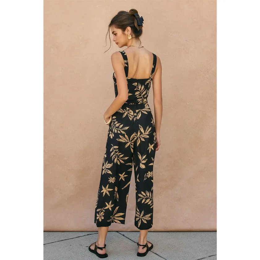 Coconut Kiss Square Neck Wide Leg Jumpsuit back