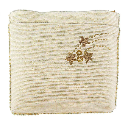 Toast of the Town Beaded Champagne Glasses Crossbody Handbag back