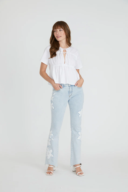 Driftwood Eva Boot Cut - Petunia Patchwork front