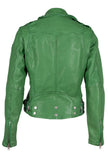 WILD RF Womens Leather Jacket back