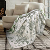 Winter Sleigh Ride Quilted Throw Green