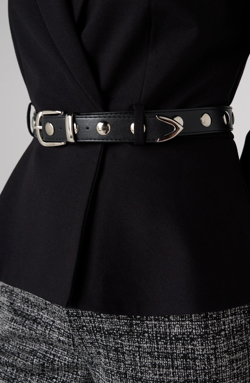 Bonnie Belted Peplum Blazer