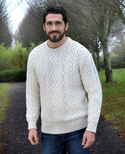 Caleb Soft Crew Neck, natural-front