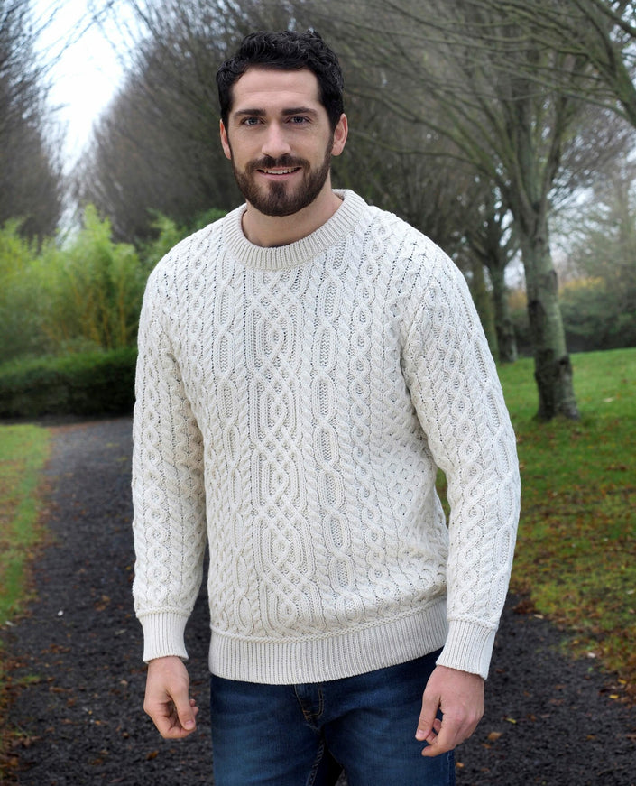 Caleb Soft Crew Neck, natural-front
