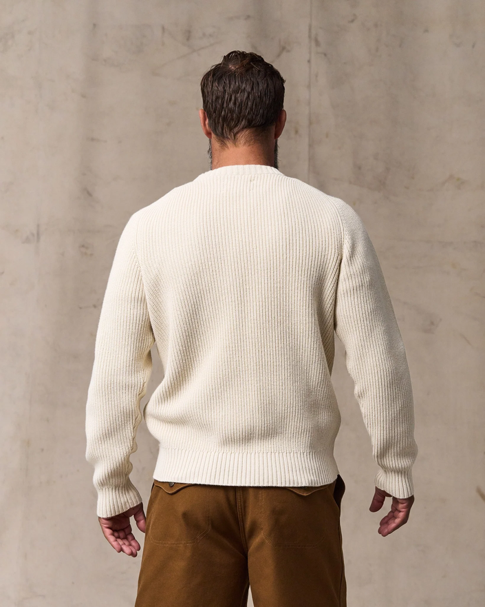 Filson Vintage Cotton Crewneck Sweater natural back
