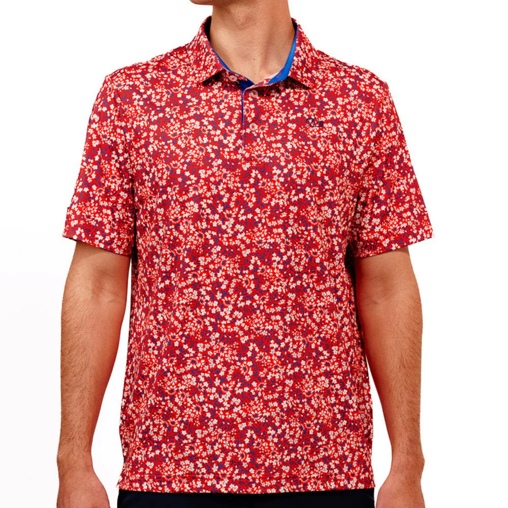 Beachside Floral Polo front