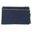 ork It Denim Blue Beaded Embellished Crossbody Clutch