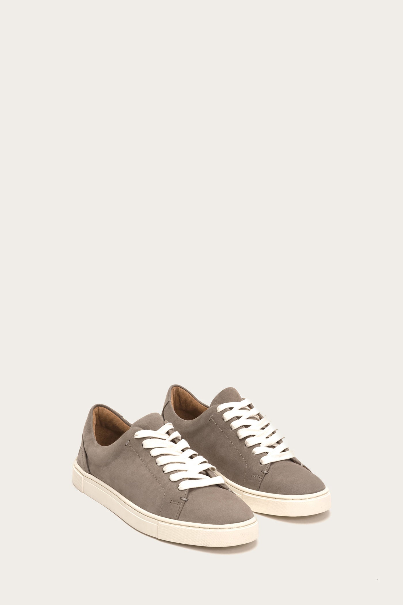 Frye Ivy Low Lace Shoe - Grey front/side