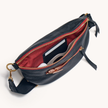 charles crossbody med black/brushed gold red zip NA