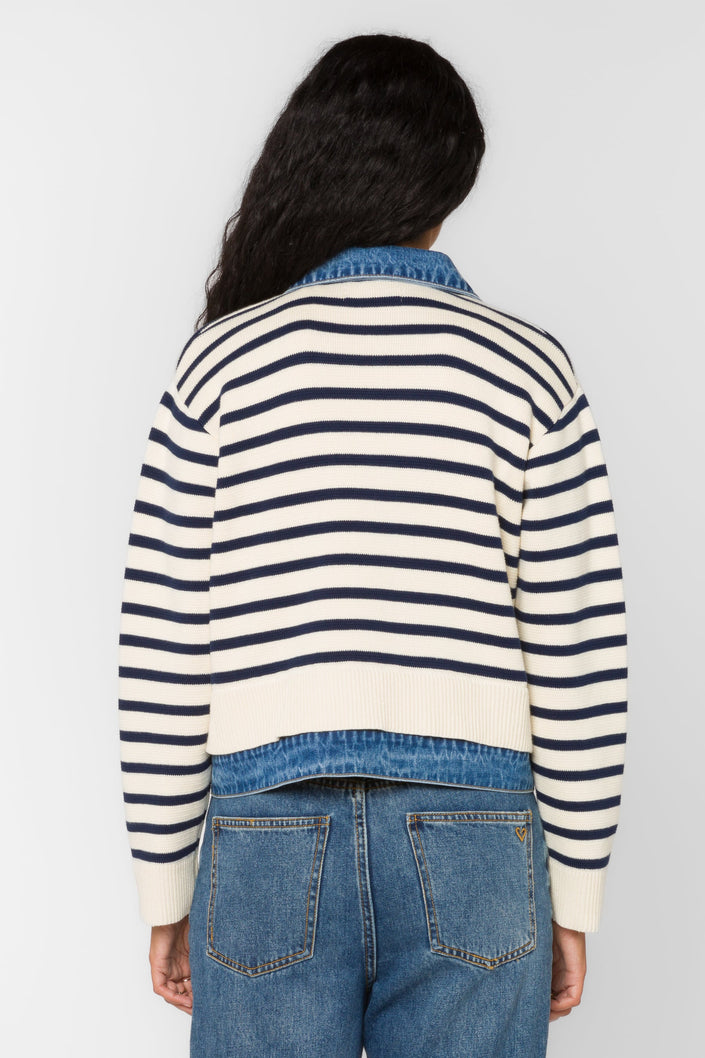 FRANCIS IVORY BLUE JACKET back