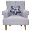 Shaped Starfish Hook Pillow-Navy - Kate Nelligan
