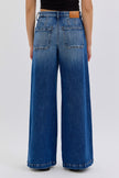  High Rise Wide Leg with Slanted Pockets back