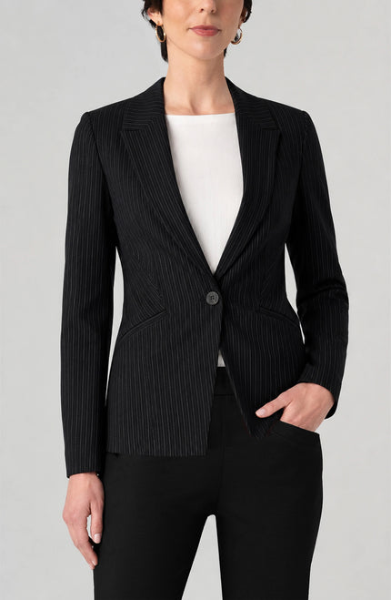 Jane Fitted Cutaway Blazer