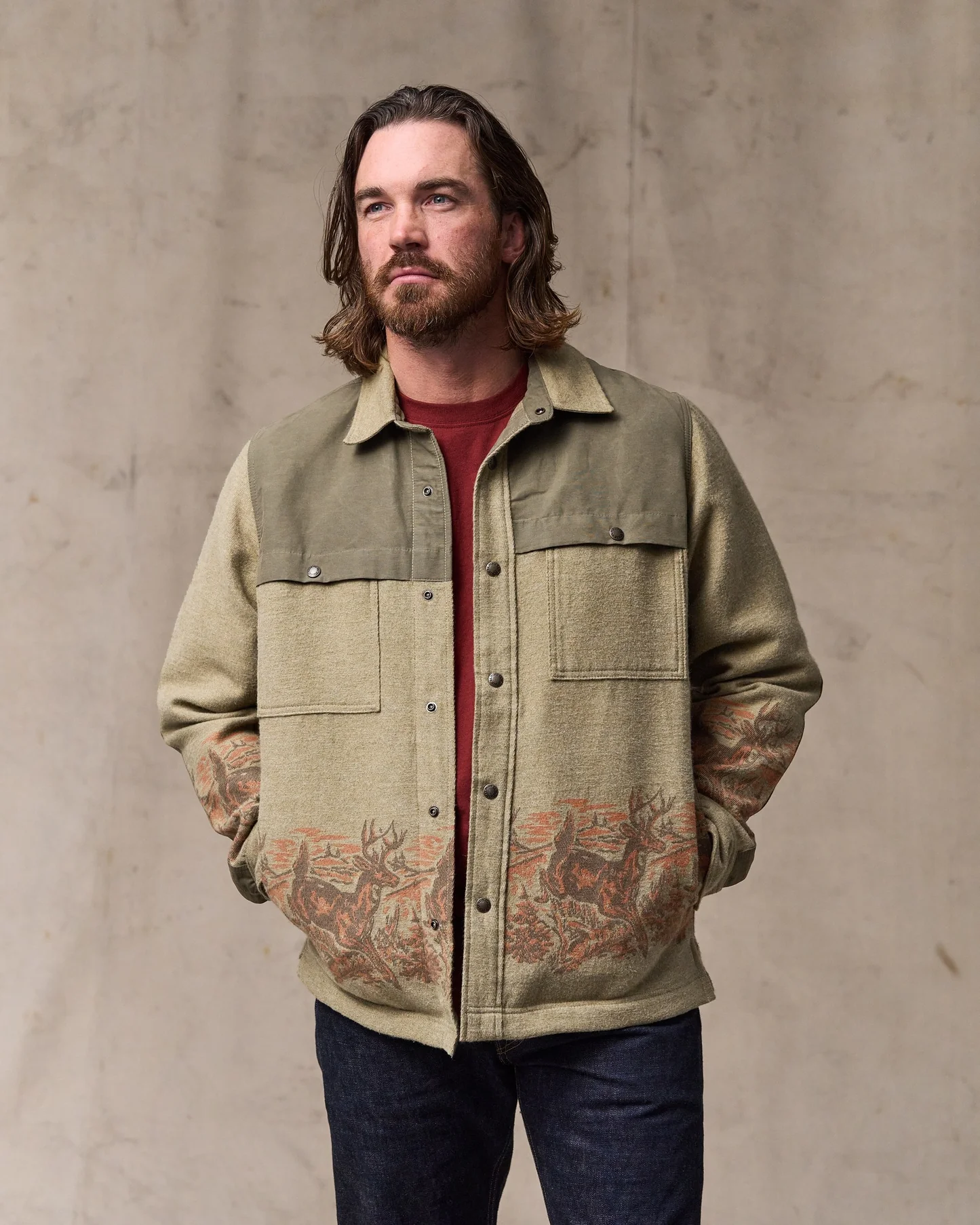  Filson Colchuck forester Jac-Shirt sage heather front