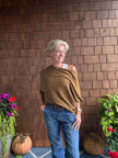 Ribbed Hem ASY Sweater Knit Top