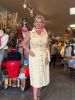 KARSYN Button Up Belted Dress front