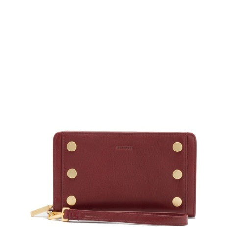 bryant wallet cherrywood pebble/brushed gold NA front