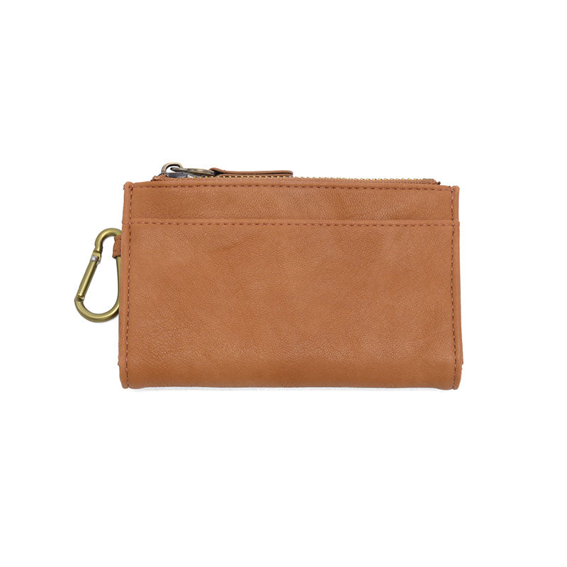 Bobbie Bifold Wallet with Carabiner tawny
