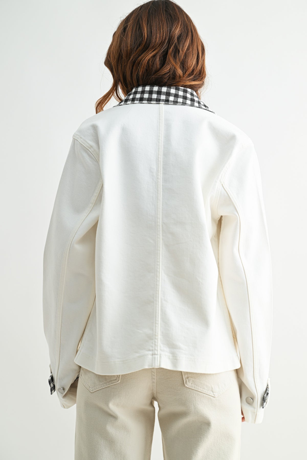 Checker Collared Jacket