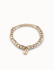 18K gold-plated bead bracelet | Medium