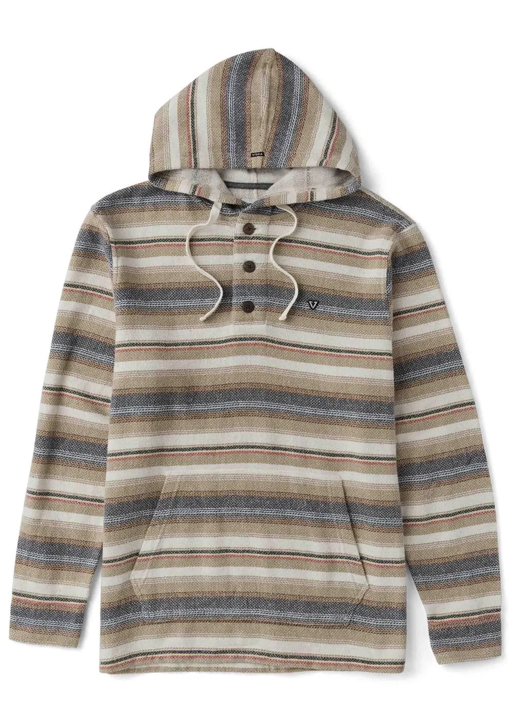 Vissla Descanso Hooded Popover light khaki front