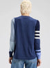 Spliced Sweater blue mix back
